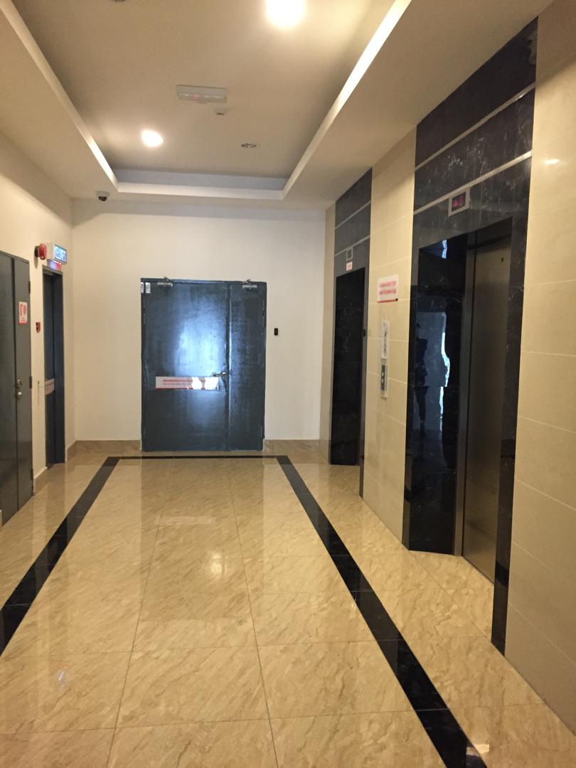 Sentral Residences secure lift lobby